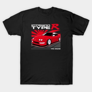 Acura Integra JDM Cars Red Candy T-Shirt